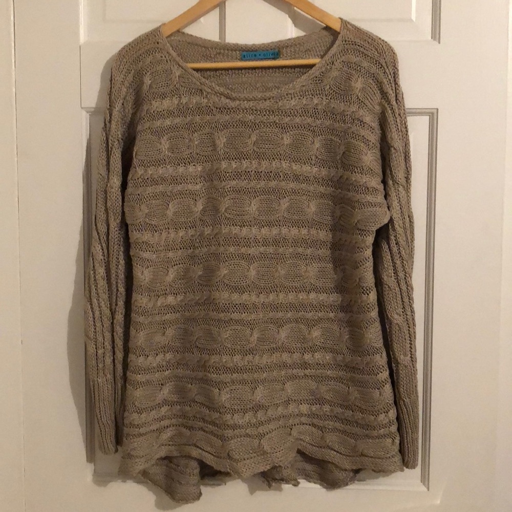 Alice + Olivia Knit Sweater Sz M
